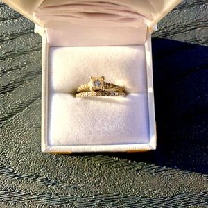 Engagement Ring w/ Band Set Size 7.5